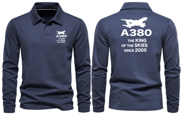 AIRBUS A380 THE KING LONG SLEEVE POLO